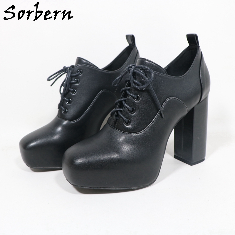 Pump Heel Block - ソルバーン ユニセックススタイル パンプスシューズ レディース ブロックヒール ショートブーツ
