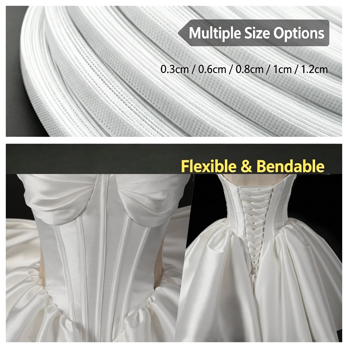 50～200ヤードロール ポリエステル製 フィッシュボーン  - Wedding Dress のレビューと価格