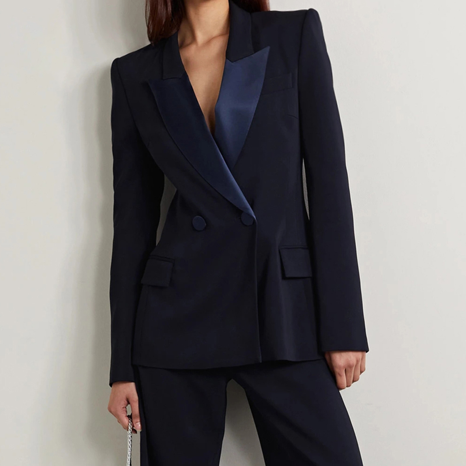 アリンジェントル ディープブルー ラペル レディース ツーピ - Womens Blazer のレビューと価格