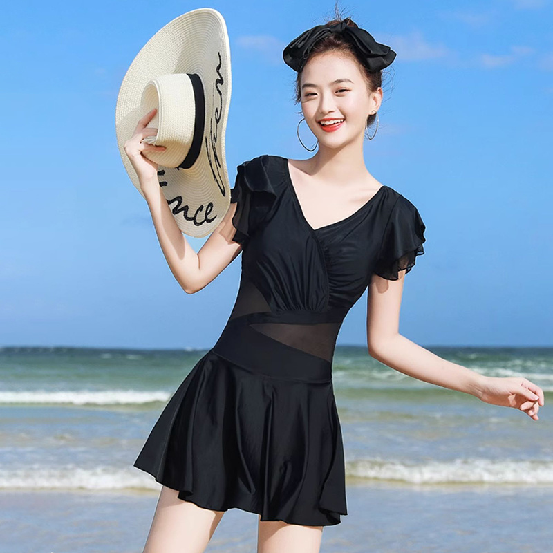 女性用ヴィンテージ花柄プリント水着ハイウエストフルカバーかわ - Womens Suit のレビューと価格