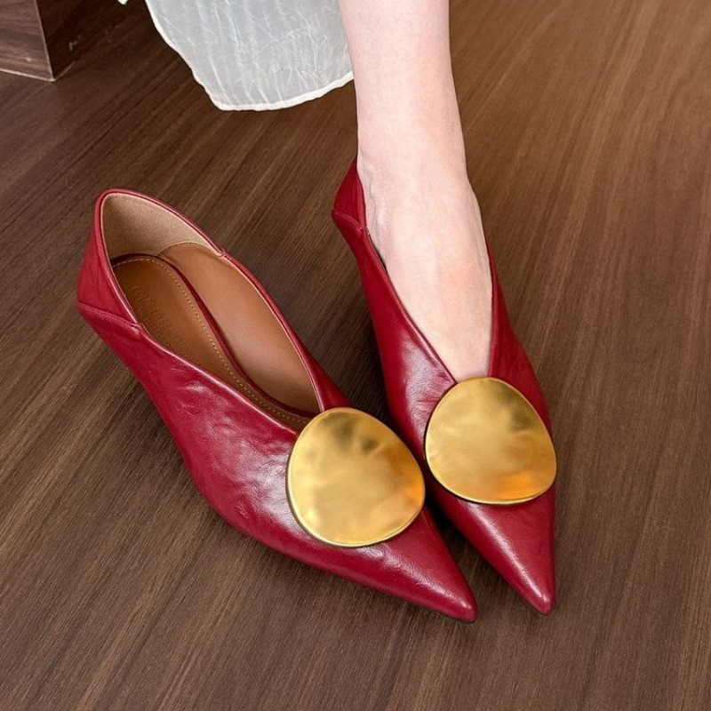2025年春夏 ポインテッドトゥ スリッポン レディース フ - Womens Heels のレビューと価格