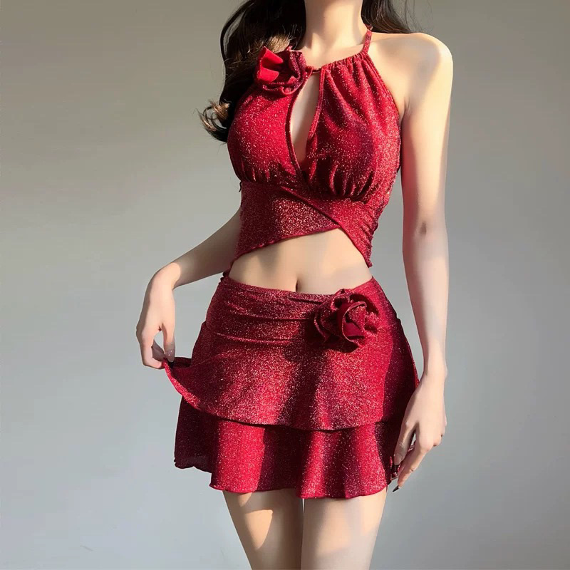 新作入荷 2ピースビキニセット レディース 韓国風 ピュアデ - Womens Suit のレビューと価格