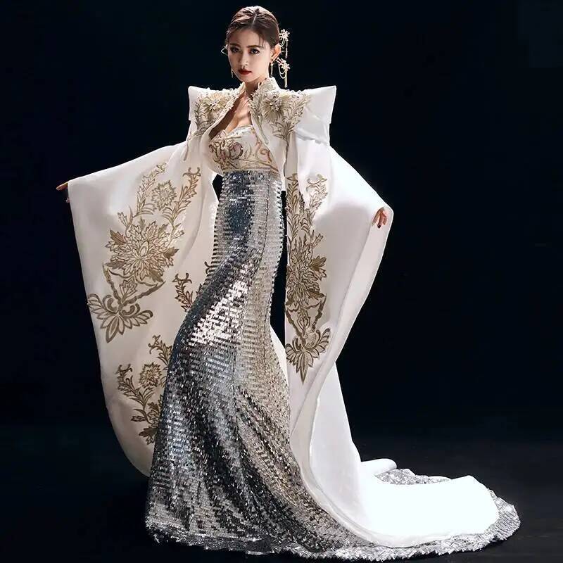 正式な司会者のドレスは、威厳があり、エレガントで、スリムで、 - Evening Gown のレビューと価格