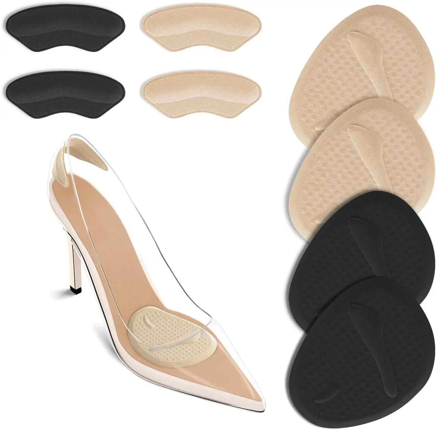 2セットのヒールパッド、足裏クッション、中足骨パッド、女性用 - Womens Heels のレビューと価格