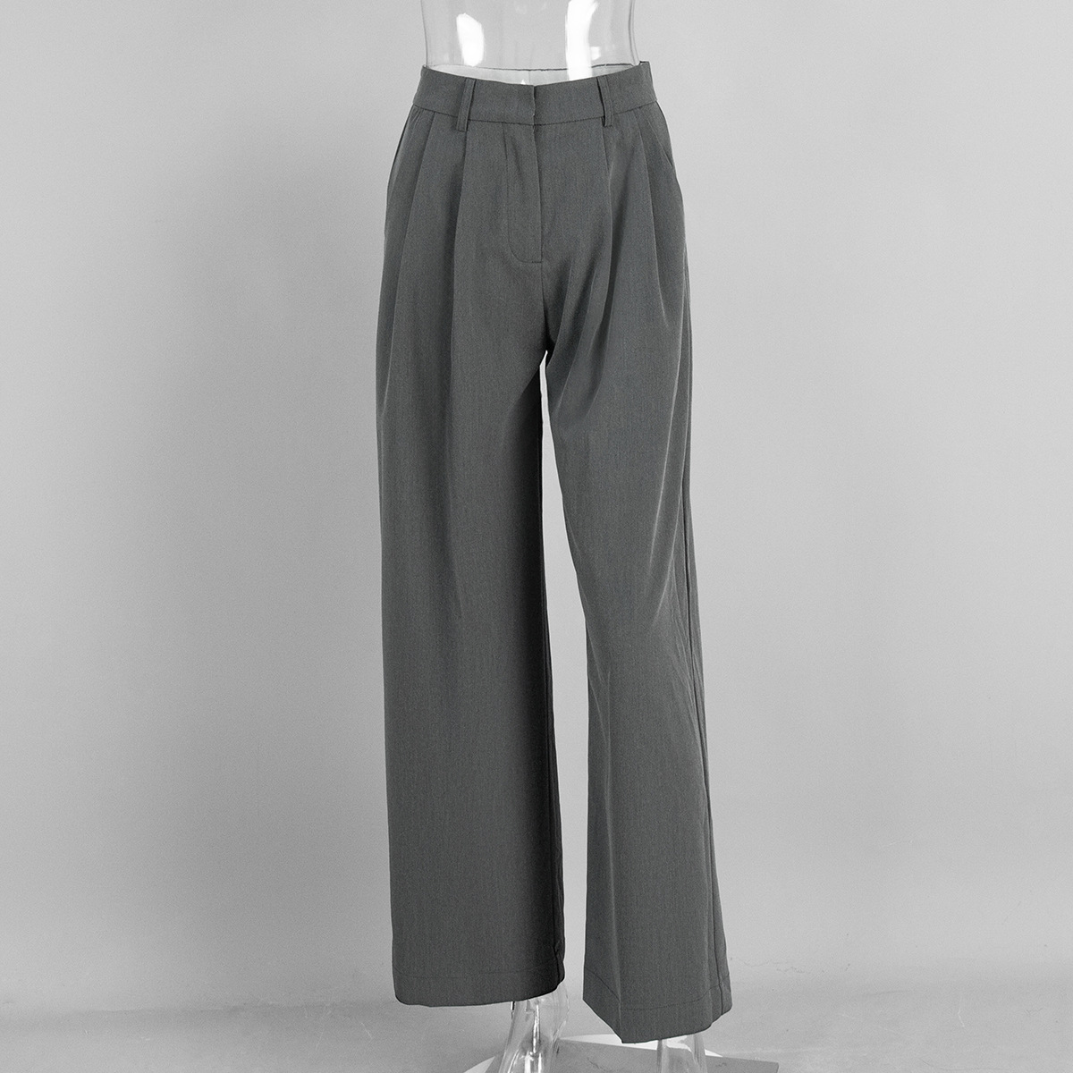 レディース スーツパンツ、ワイドレッグ、ハイウエスト、ストレ - Tailored Trouser Wide のレビューと価格